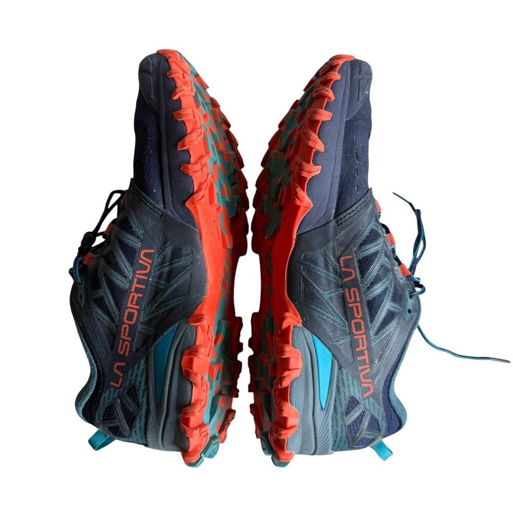 La Sportiva Bushido III Shoes Womens 8.5 Deep Sea Blue Cherry Trail Running - Picture 7 of 9